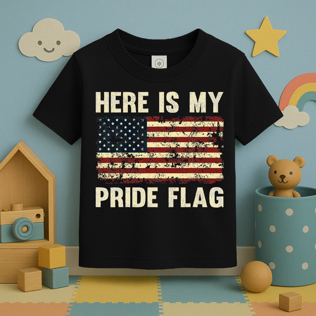 Here Is My Pride Flag Toddler T-Shirt