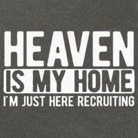 Heaven Is My Home Christian Religious Jesus Cotton Canvas Backpack