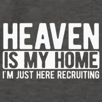 Heaven Is My Home Christian Religious Jesus Vector Backpack