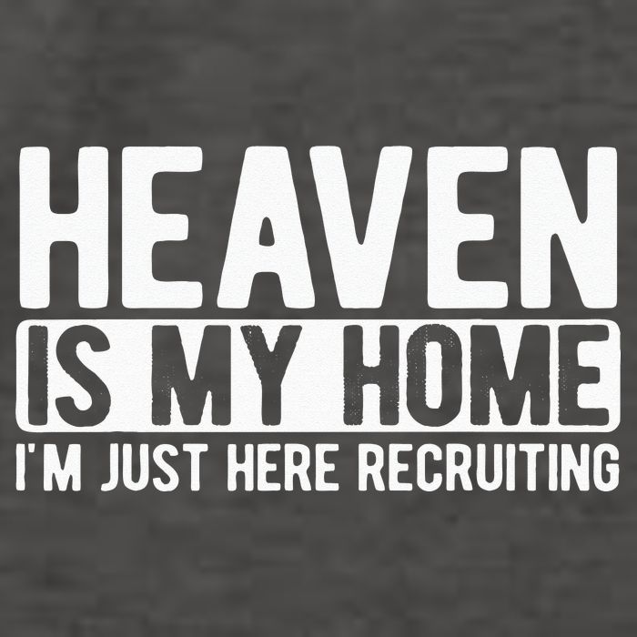 Heaven Is My Home Christian Religious Jesus Vector Backpack