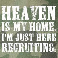 Heaven Is My Home Im Just Here Recruiting Funny Christian Legacy Tie Dye Trucker Hat