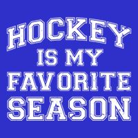 Hockey Is My Favorite Season Avid Hockey Fan Quote Funny Gift 16 in Basic Backpack