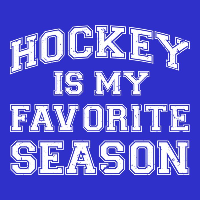 Hockey Is My Favorite Season Avid Hockey Fan Quote Funny Gift 16 in Basic Backpack
