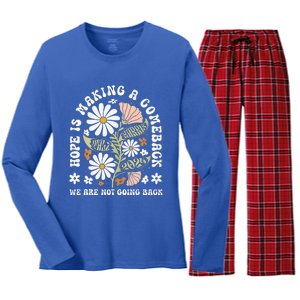 Hope Is Making A Comeback Democrats Women's Long Sleeve Flannel Pajama Set 