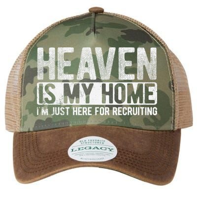 Heaven Is My Home Here Recruiting Christian Religious Jesus Legacy Tie Dye Trucker Hat