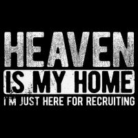 Heaven Is My Home Here Recruiting Christian Religious Jesus Cropped Pullover Crew