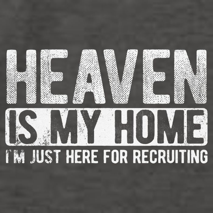 Heaven Is My Home Here Recruiting Christian Religious Jesus Vector Backpack