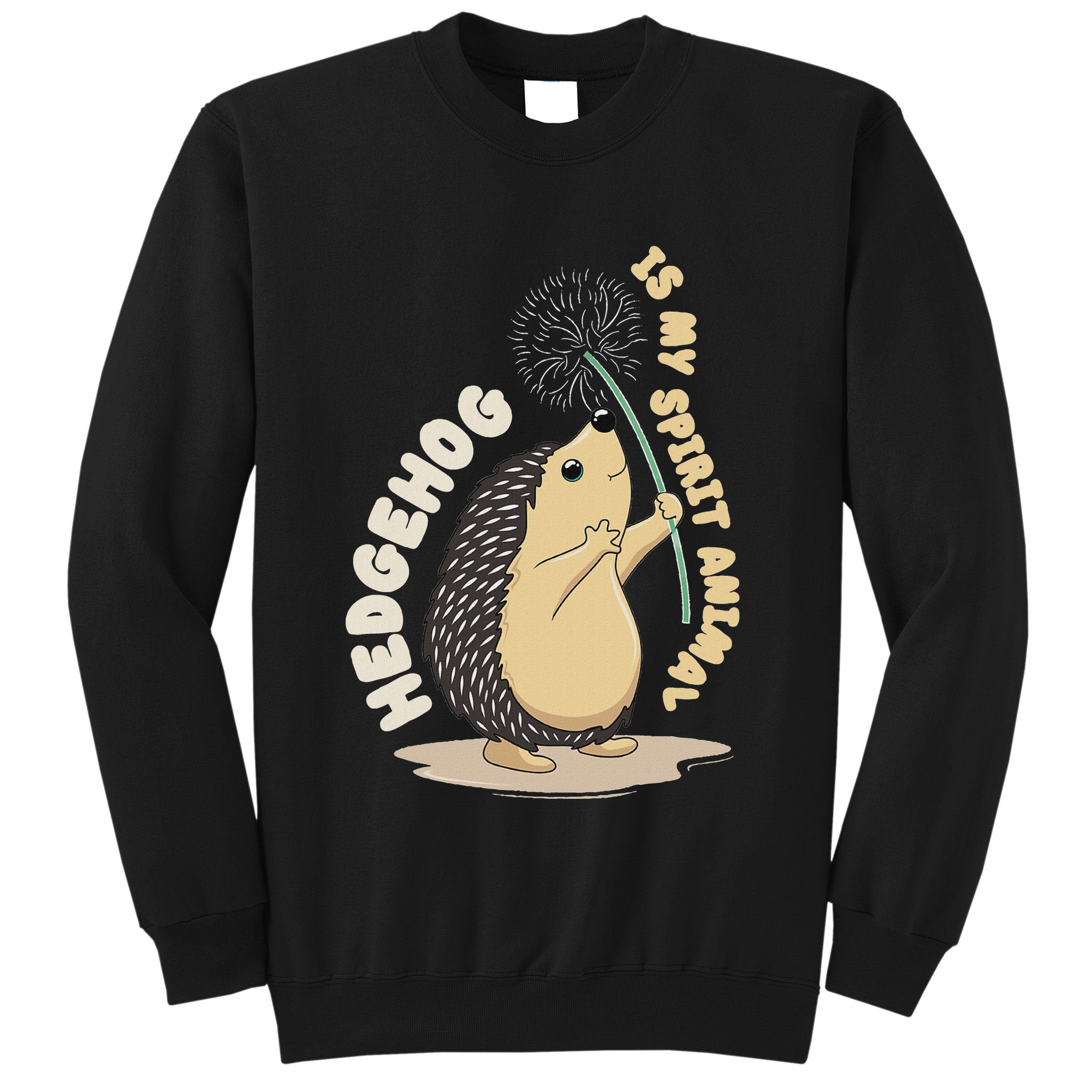 Hedgehog Is My Spirit Animal Forest Nature Hedgehog Sweatshirt