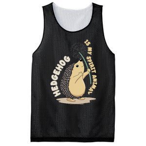 Hedgehog Is My Spirit Animal Forest Nature Hedgehog Mesh Reversible Basketball Jersey Tank