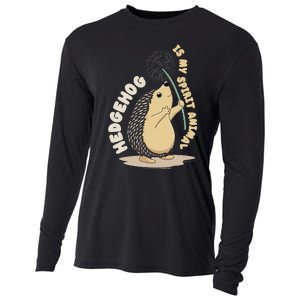 Hedgehog Is My Spirit Animal Forest Nature Hedgehog Cooling Performance Long Sleeve Crew