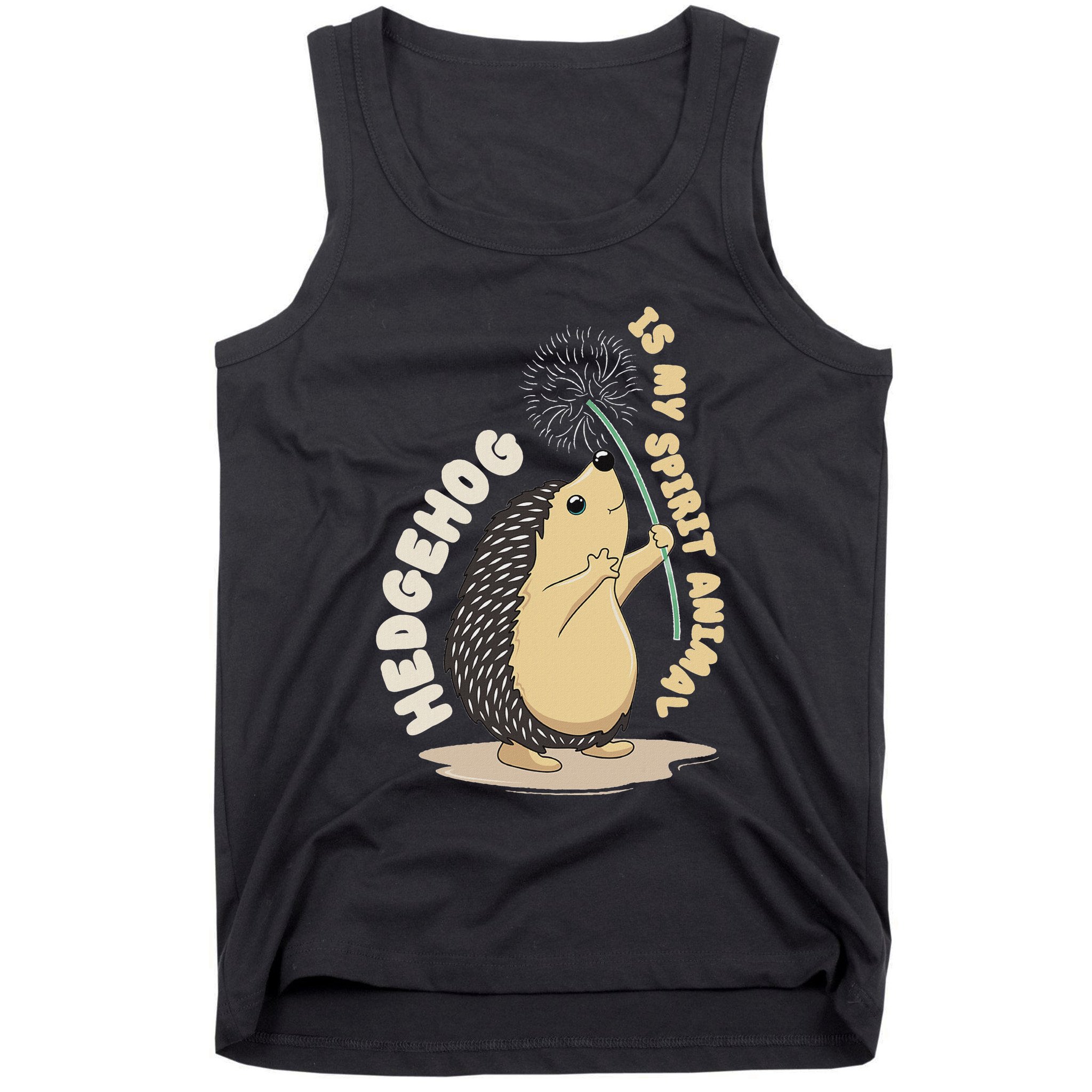 Hedgehog Is My Spirit Animal Forest Nature Hedgehog Tank Top