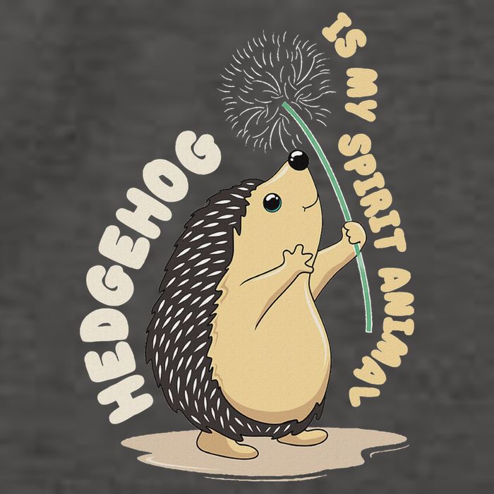 Hedgehog Is My Spirit Animal Forest Nature Hedgehog Vector Backpack
