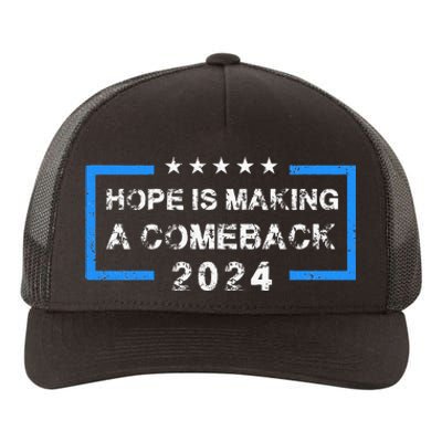 Hope Is Making A Comeback Democrats Vintage 2024 Yupoong Adult 5-Panel Trucker Hat