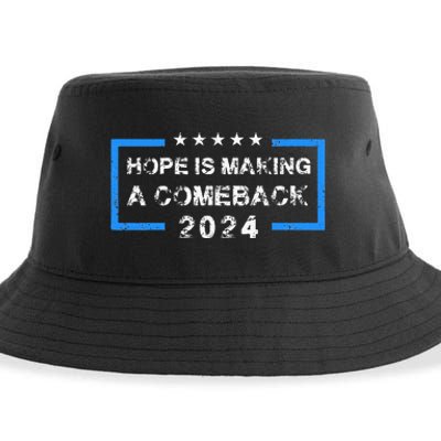 Hope Is Making A Comeback Democrats Vintage 2024 Sustainable Bucket Hat