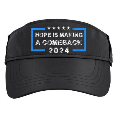 Hope Is Making A Comeback Democrats Vintage 2024 Adult Drive Performance Visor