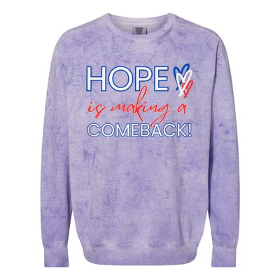 Hope Is Making A Comeback In Red White & Blue Colorblast Crewneck Sweatshirt