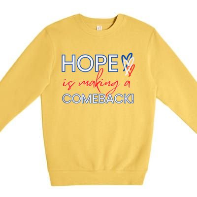 Hope Is Making A Comeback In Red White & Blue Premium Crewneck Sweatshirt