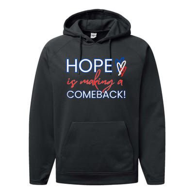 Hope Is Making A Comeback In Red White & Blue Performance Fleece Hoodie