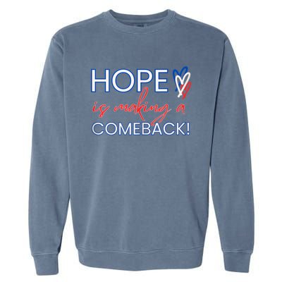 Hope Is Making A Comeback In Red White & Blue Garment-Dyed Sweatshirt