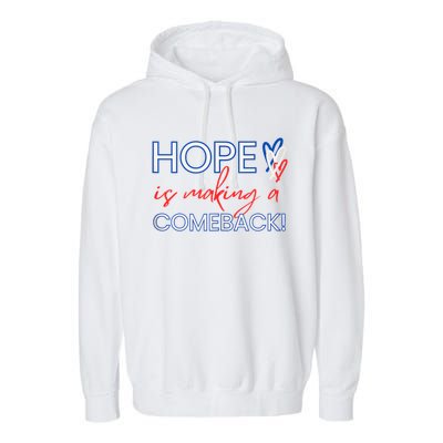 Hope Is Making A Comeback In Red White & Blue Garment-Dyed Fleece Hoodie