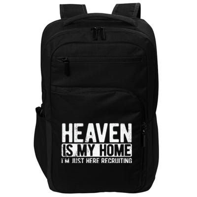 Heaven Is My Home Christian Religious Jesus Impact Tech Backpack