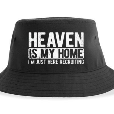 Heaven Is My Home Christian Religious Jesus Sustainable Bucket Hat