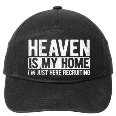 Heaven Is My Home Christian Religious Jesus 7-Panel Snapback Hat