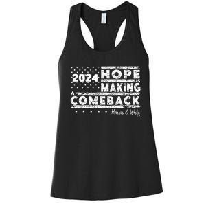 Hope Is Making A Comeback Harris & Walz Women's Racerback Tank