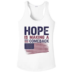 Hope Is Making A Comeback Us Flag Kamala Harris Tim Walz Premium Ladies PosiCharge Competitor Racerback Tank