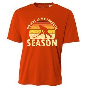 Hockey Is My Favorite Season Retro Field Hockey Player Meaningful Gift Cooling Performance Crew T-Shirt