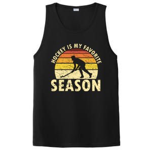 Hockey Is My Favorite Season Retro Field Hockey Player Meaningful Gift PosiCharge Competitor Tank