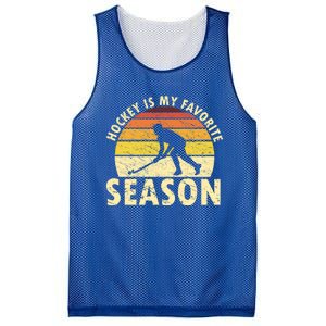 Hockey Is My Favorite Season Retro Field Hockey Player Meaningful Gift Mesh Reversible Basketball Jersey Tank