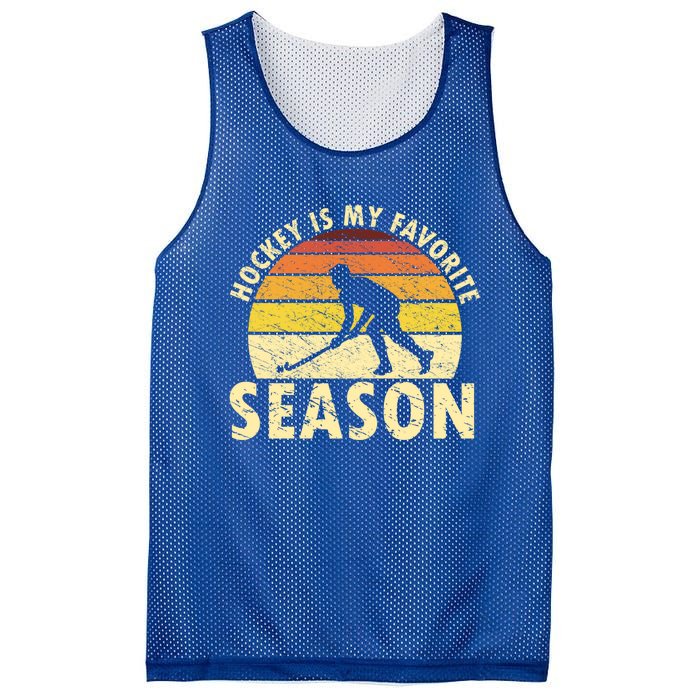 Hockey Is My Favorite Season Retro Field Hockey Player Meaningful Gift Mesh Reversible Basketball Jersey Tank