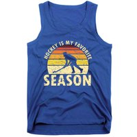 Hockey Is My Favorite Season Retro Field Hockey Player Meaningful Gift Tank Top