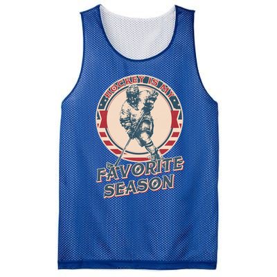 Hockey Is My Favorite Season Vintage Hockey Lovers Gift Mesh Reversible Basketball Jersey Tank