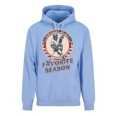 Hockey Is My Favorite Season Vintage Hockey Lovers Gift Unisex Surf Hoodie