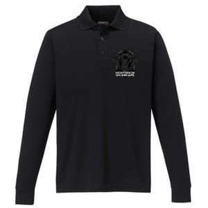 Hunting Is My Escape Introvert Hunter Antisocial Meaningful Gift Performance Long Sleeve Polo