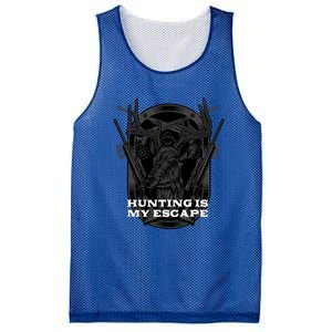 Hunting Is My Escape Introvert Hunter Antisocial Meaningful Gift Mesh Reversible Basketball Jersey Tank