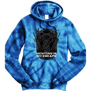 Hunting Is My Escape Introvert Hunter Antisocial Meaningful Gift Tie Dye Hoodie