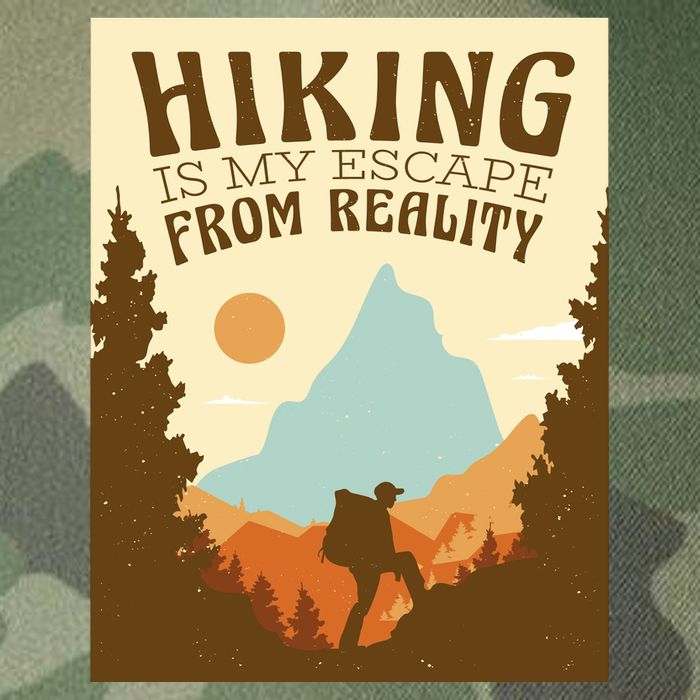 Hiking Is My Escape From Reality Legacy Tie Dye Trucker Hat