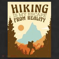 Hiking Is My Escape From Reality Cool Comfort Performance Bucket Hat