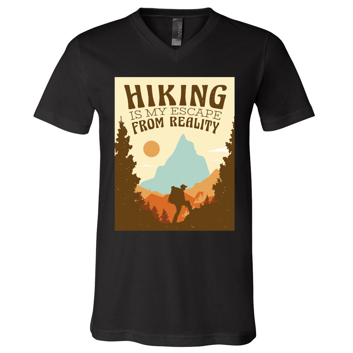 Hiking Is My Escape From Reality V-Neck T-Shirt