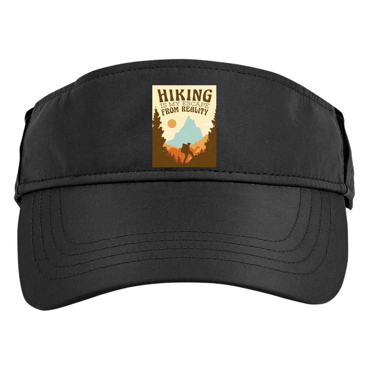 Hiking Is My Escape From Reality Adult Drive Performance Visor
