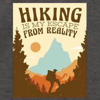 Hiking Is My Escape From Reality Vector Backpack