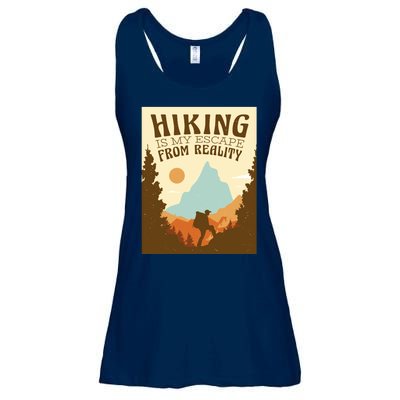 Hiking Is My Escape From Reality Ladies Essential Flowy Tank