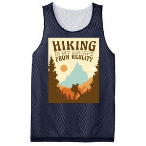 Hiking Is My Escape From Reality Mesh Reversible Basketball Jersey Tank