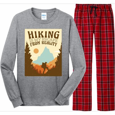 Hiking Is My Escape From Reality Long Sleeve Pajama Set