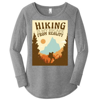 Hiking Is My Escape From Reality Women's Perfect Tri Tunic Long Sleeve Shirt