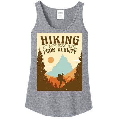 Hiking Is My Escape From Reality Ladies Essential Tank