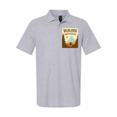 Hiking Is My Escape From Reality Softstyle Adult Sport Polo